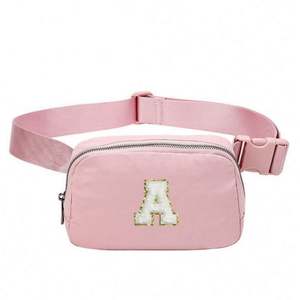 Bolso de Pecho Impermeable para Mujer, Riñonera Deportiva con Letras Bordadas, para Correr, con Espacio para Teléfono - Product Image 1