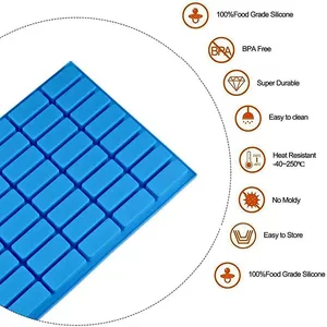 Moule à chocolat en silicone créatif à 40 cavités rectangulaires pour truffes, gelées et glaçons, facile à démouler - Offre Spéciale - Product Image 4