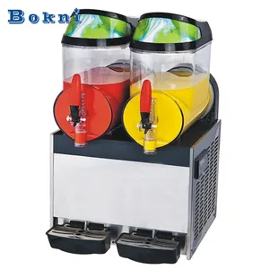 Kommerzielle Edelstahl-Doppelt anks Slush Machine Drink Dispenser Slush Machine Fabrik preis