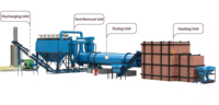 Séchoir rotatif à tambour pour le traitement du minerai de fer-nickel RongDing, chauffage gaz/huile, acier au carbone/SUS304, haute sécurité, 220V/380V