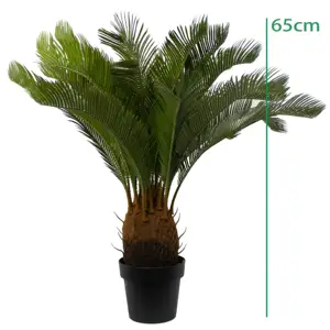 Plásticos artificiales simulados de 93cm, plantas ornamentales para el hogar, decoración de jardín, bonsái realista, sagú, Cycas revoluta