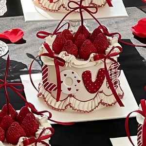 ท็อปเปอร์เค้กอะคริลิค ลายน้ำผึ้งและความหวาน สำหรับวันวาเลนไทน์ วันเกิด เทศกาลฉีซี  หนา 1.3 มม. พิมพ์ลายสีด้วยเทคนิค UV - Product Image 1