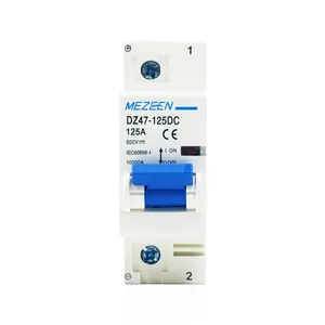 Mezeen DZ47-125 loạt 10kA 1 cực SP DC 80A 100A 125A MCB Mini Circuit Breaker cho PV năng lượng mặt trời hệ thống điện