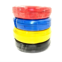 Cable de Cobre Sólido con Aislamiento de PVC y Revestimiento de Nailon THNN/THHN de 8-16 AWG, Cable de Alimentación para Construcción en la UE