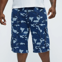 Shorts en jean baggy taille haute personnalisés XJYD avec logo, style streetwear Y2K pour hommes, poches cargo, jorts, jeans oversize pour skater