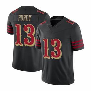 Adulti bambini per il nuovo Retro 23 # Mccaffrey 85 # Kittle ricamato Jersey manica corta Anti-batterico regalo di natale - Product Image 2