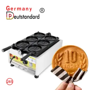 Fournisseur chinois 5 Sen Coin Pancake Machine 10 Yen Coin Gaufrier