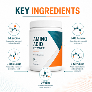 Customized EAASupplements Amino Acid Powder Providing Energy Halal/Kosher/Organic Certified OEM/ODM Brand 300g Customizable 2 - Product Image 3