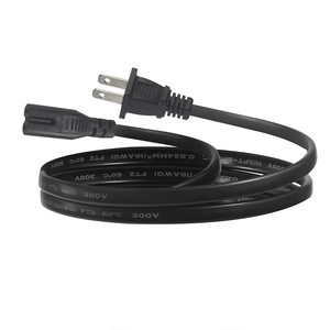 10A 125V 18AWG 1.5M 2 <span class=keywords><strong>Pin</strong></span> prong chúng tôi cắm để C7 dây điện Mỹ hình 8 cáp điện - Product Image 3