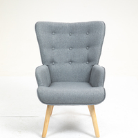 Chaises de salle à manger rembourrées de luxe en gros d'usine, chaise de loisirs moderne pour salon