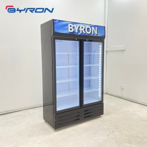 Enfriador de Bebidas Vertical de Una Puerta Byron, Enfriamiento Directo, Refrigerador Comercial para Exhibición de Bebidas en Supermercados y Mostradores de Venta Minorista LC Ret - Product Image 2
