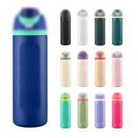 Bouteille d'eau isotherme Easy Clean O-style 24oz 30oz en acier inoxydable à double paroi avec poignée, logo personnalisé, vente en gros