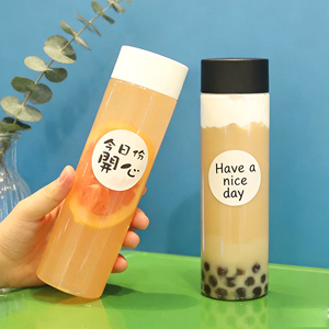 ขวด PET ใสสำหรับน้ำผลไม้ ชานมไข่มุก ยี่ห้อ CHUANGMEI ขนาด 300 มล./350 มล./400 มล./500 มล. แบบใช้แล้วทิ้ง รับผลิตตามสั่ง ขายส่ง - Product Image 2