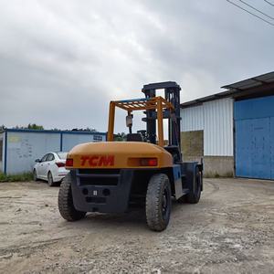 Montacargas Diésel Usado TCM FD100 de 10t con Garantía de 12 Meses, Precio Bajo, Excelente Calidad, Desplazador Lateral Hidráulico y Mástil de Dos Etapas - Product Image 6