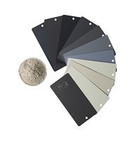 Revêtement en poudre polyester gris HUDSON RAL pour armoires métalliques, profilés et pièces marines