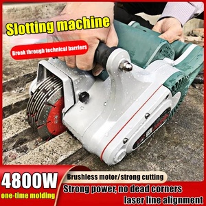 Machine automatique de découpe murale multifonctionnelle avec visée laser pour la découpe et le rainurage, moteur mural intégré - Product Image 2
