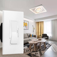 Variateur LED Triac mural simple et 3 voies, contrôleur standard US pour éclairage LED, certifié ETL