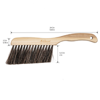 Pinceau à aquarelle multi-usages Artsecret à poils doux ; manche en bois pour dépoussiérer les canapés et nettoyer les sièges de voiture
