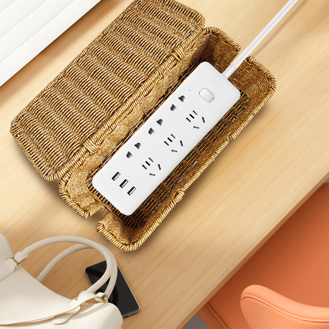Cable Management Box Durable Plastic Flexible Waterproof Cable Organizer Desk Wire Organizer TV Cable Computer USB Hub Power