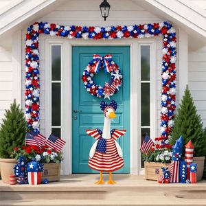 Nouvelle décoration d'ambiance pour la fête de la indépendance : Costume d'ange de porche de 23 pouces, mignon, pour créer une ambiance festive, avec vêtements de canard. - Product Image 5