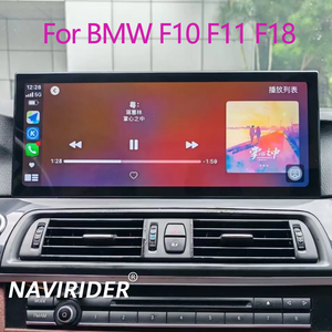 Lecteur multimédia vidéo pour voiture avec écran tactile HD de 15,8 pouces pour BMW F10 F11 F18 2011-2017, système CCC <span class=keywords><strong>CIC</strong></span>, CarPlay sans fil, GPS, autoradio - Product Image 1