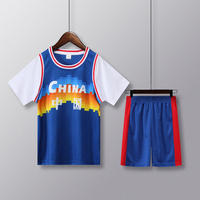 Maillot de basket-Ball respirant pour enfants, nouveau produit personnalisé de haute qualité, ensembles de balles de sport d'entraînement d'été pour enfants, 2023