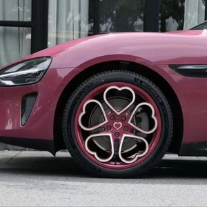 Jantes de voiture personnalisées en alliage d'aluminium 6061 T6 forgées sur mesure, OEM Apexrim, nouvelles, à cinq branches en forme de cœur, 19, 20, 22 pouces, 5x112/114.3/120 - Product Image 5