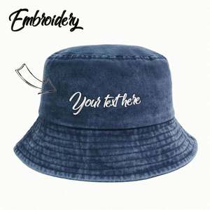 Sombrero de Pescador Bordado Personalizado para Parejas, Gorro Casual de Algodón para Uso Diario, Ajustable para Hombres y Mujeres, Ideal para Pesca, Esquí y Ciclismo - Product Image 6
