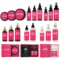Kit de Cire Coiffante pour Cheveux et Gel Fixateur, Dissolvant de Colle pour Perruques Lace Front, Fixation Longue Durée Anti-Transpiration, Produits d'Installation de Perruques