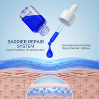 Peptide de cuivre (GHK-Cu) pour sérum anti-âge pour le visage à 99% de pureté 30mL OEM ODM