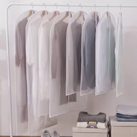 Housse de protection anti-poussière sur mesure en PEVA imperméable pour vêtements, costumes, manteaux et robes, avec fermeture éclair
