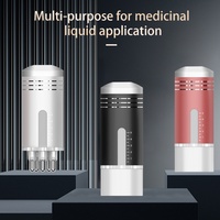 Appareil de soin de la peau portable à rouleau de gel, en plastique rouge, avec prise USB