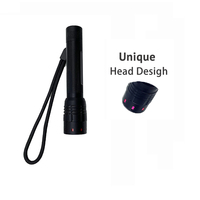 Lampe torche LED multifonction étanche avec zoom, petite lampe torche LED avec piles AA, lampe de poche