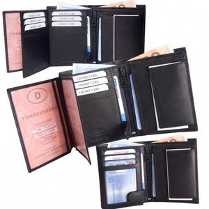 BSCI factory High Quality Mens RFID Blocking Soft Leather <b>Wallet</b>, ID Window, <b>Zip</b> And Coin <b>wallet</b> - Product Image 3