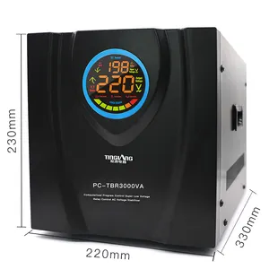 工厂价格2000va 220V v保护交流自动稳压器/冰箱用稳压器