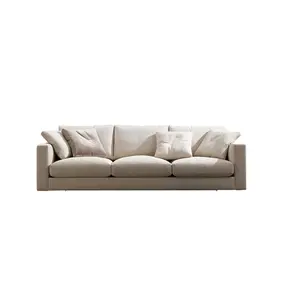 2 seater sofa couch Suppliers-Cheap living room sofas 3 seater upholstered fabric sectional sofa couch with soft comfortable seat cushion