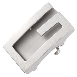 Boucle de ceinture automatique en acier inoxydable pour <span class=keywords><strong>homme</strong></span>, découpe en G, surface gaufrée croco, largeur 36 mm, boucle à cliquet pour ceinture en cuir de style professionnel - Product Image 4