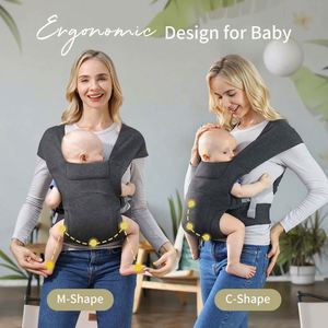 Muestra Gratuita de Portabebés, Portabebés Ergonómico, Portabebés Envolvente (7-25lbs), con Cierre de Velcro para una Ajuste Fácil, Tela Suave - Product Image 5