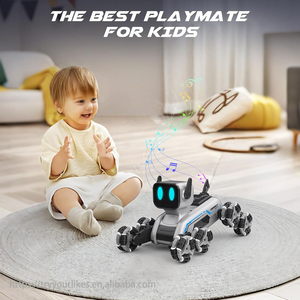Ept Dual <span class=keywords><strong>RC</strong></span> 8-bánh diễn viên đóng Thế <span class=keywords><strong>Robot</strong></span> Dog đèn âm nhạc 8 bánh xe đồ chơi máy thông minh điều khiển từ xa Kid 8 bánh xe thông minh <span class=keywords><strong>robot</strong></span> xe - Product Image 2