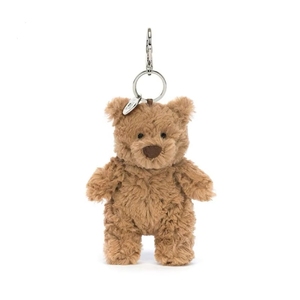 Jellycat Llavero Colgante Oso Barcelona Estilo Bolso Berenjena, Juguetes de Peluche Súper Suaves, Muñeco de Algodón PP, Unisex, 11-30cm, Fiesta - Product Image 2