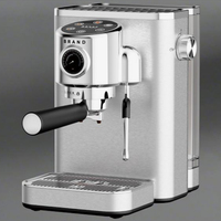 Nouveau design Machine à expresso Double groupe Pro Machine à expresso 20Bar Latte & Cappuccino Machine à café électrique