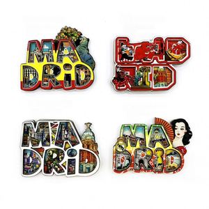Imán de nevera 3D de MDF de madera de Madrid, niña bailarina, forma personalizada, recuerdo de vacaciones de verano, hecho a mano, turismo cultural creativo - Product Image 2