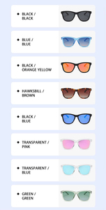 Lunettes de soleil classiques à monture carrée, verres miroir polarisés, unisexes, protection UV, lunettes de soleil tendance - Product Image 3