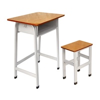 Pupitre et chaise individuels en métal pour élèves du primaire – Mobilier de classe essentiel pour la catégorie des pupitres et chaises scolaires