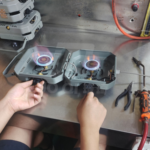 Vente flash : Petit réchaud à gaz portable double avec four 1800W, <span class=keywords><strong>plaque</strong></span> <span class=keywords><strong>de</strong></span> <span class=keywords><strong>cuisson</strong></span> à 2 brûleurs, design <span class=keywords><strong>de</strong></span> table - Product Image 6