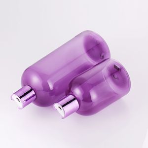 <b>Plastic</b> Cosmetic Bottle 250Ml Screw Cap Cylinder Shape Silkscreen <b>Packaging</b> - Product Image 2