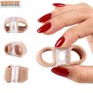 Separadores de dedos de doble orificio para el dedo gordo del pie, correctores de juanetes, espaciadores para aliviar el dedo gordo, enderezadores de dedos de gel para dedos en forma de martillo y dedos superpuestos - Product Image 5