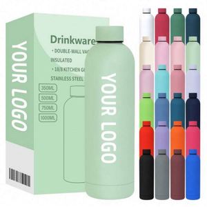 Bouteilles en métal réutilisables pour le sport et la gym, 500 ml, avec logo couleur personnalisé, sublimation, acier inoxydable, bouteille d'eau à vide pour les voyages - Product Image 5