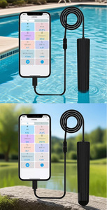 Testeur d'<span class=keywords><strong>eau</strong></span> intelligent Bluetooth 8 en 1, testeur numérique portable de pH/TDS/EC/ORP/température/sel/densité/humidité avec alerte par application - Product Image 6