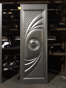 ABYAT Tấm Electro Mạ Kẽm Thép Dập Nổi Stingray Da Faux Da Swing An Ninh Cửa Hiện Đại Ngoại Thất Căn Hộ Hoàn Thành - Product Image 2